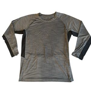 Hang Ten Men's Size XXL 2XL UV Protection 50+ Swim Shirt Rashguard Gray Heather